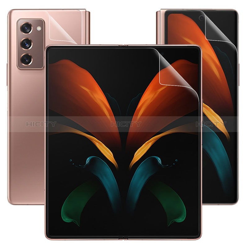 Schutzfolie Displayschutzfolie Panzerfolie Vorder und Rückseite Skins zum Aufkleben F02 für Samsung Galaxy Z Fold2 5G Klar