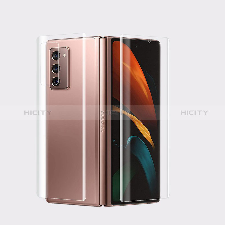 Schutzfolie Displayschutzfolie Panzerfolie Vorder und Rückseite Skins zum Aufkleben F04 für Samsung Galaxy Z Fold2 5G Klar