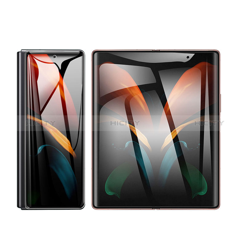 Schutzfolie Displayschutzfolie Panzerfolie Vorder und Rückseite Skins zum Aufkleben F05 für Samsung Galaxy Z Fold2 5G Klar