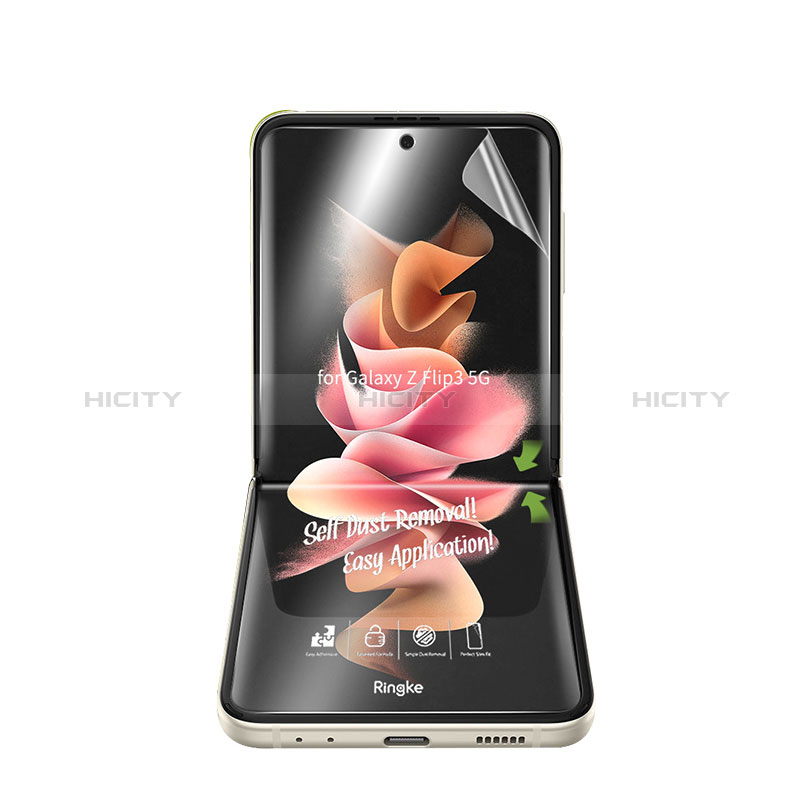 Schutzfolie Displayschutzfolie Panzerfolie Vorder und Rückseite Skins zum Aufkleben F06 für Samsung Galaxy Z Flip3 5G Klar