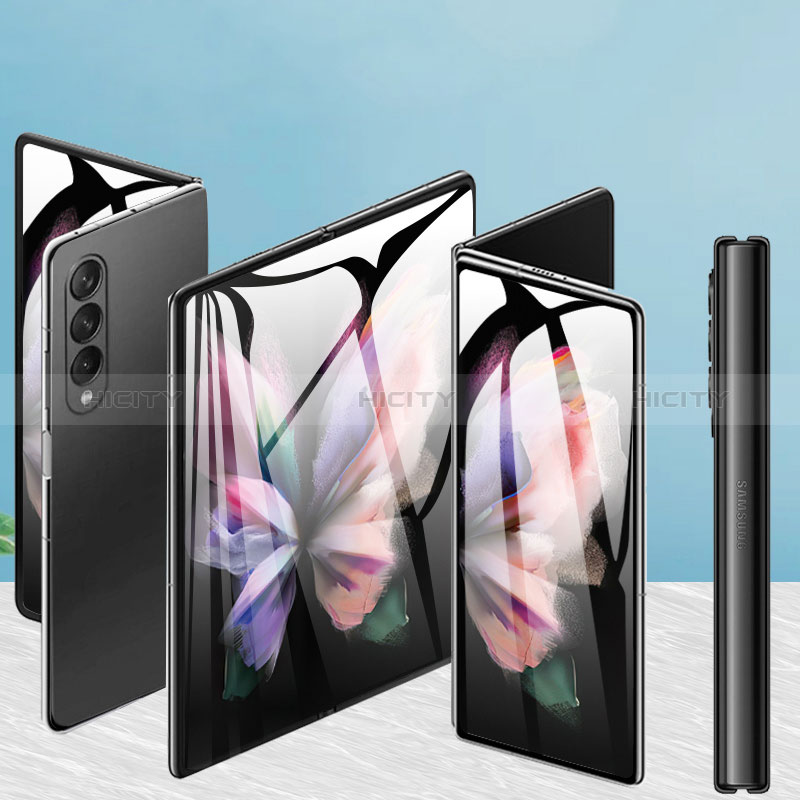 Schutzfolie Displayschutzfolie Panzerfolie Vorder und Rückseite Skins zum Aufkleben F07 für Samsung Galaxy Z Fold3 5G Klar Plus