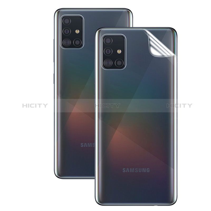 Schutzfolie Displayschutzfolie Panzerfolie Vorder und Rückseite Skins zum Aufkleben für Samsung Galaxy A51 5G Klar