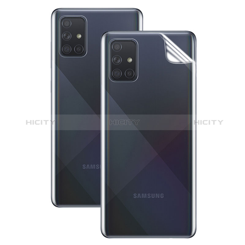 Schutzfolie Displayschutzfolie Panzerfolie Vorder und Rückseite Skins zum Aufkleben für Samsung Galaxy A71 4G A715 Klar