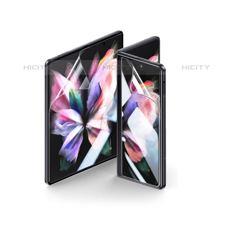 Schutzfolie Displayschutzfolie Panzerfolie Vorder und Rückseite Skins zum Aufkleben für Samsung Galaxy Z Fold5 5G Klar