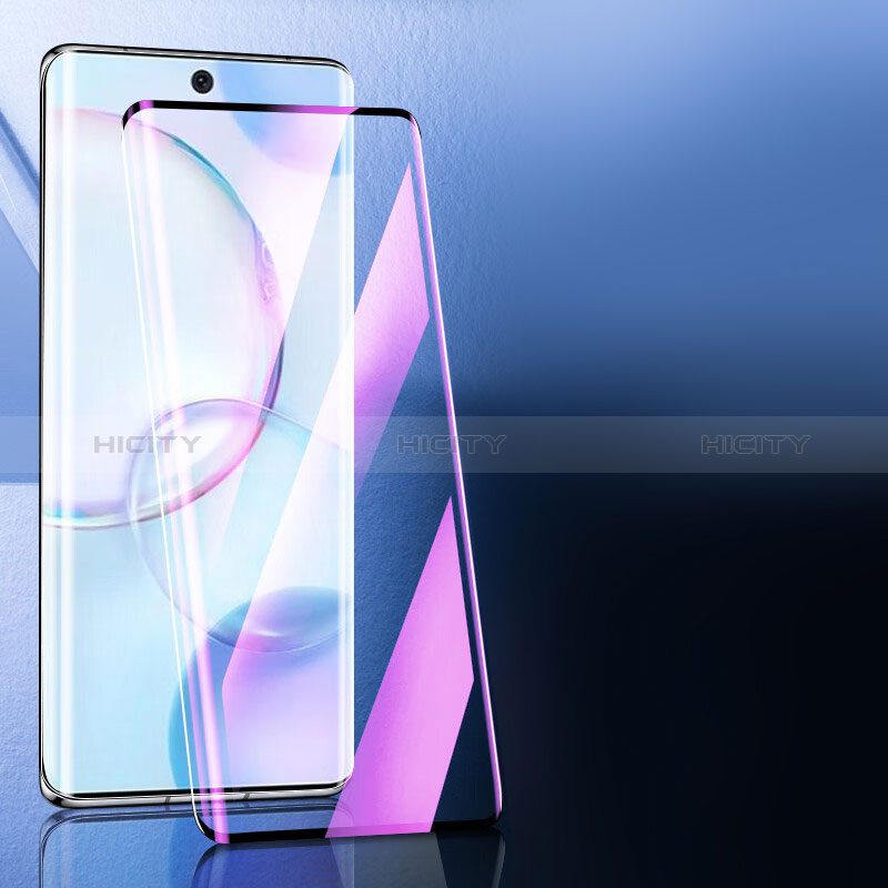 Schutzfolie Full Coverage Displayschutzfolie Panzerfolie Gehärtetes Glas Glasfolie Anti Blue Ray Skins zum Aufkleben Panzerglas F02 für Huawei Honor 50 5G Schwarz