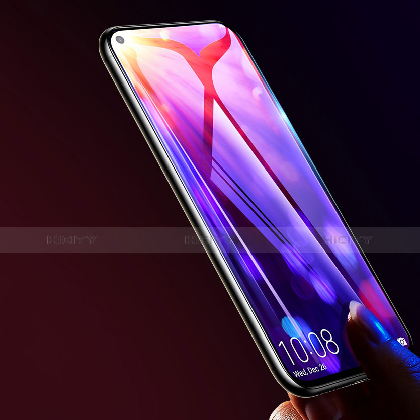 Schutzfolie Full Coverage Displayschutzfolie Panzerfolie Gehärtetes Glas Glasfolie Anti Blue Ray Skins zum Aufkleben Panzerglas F02 für Huawei Honor View 20 Schwarz