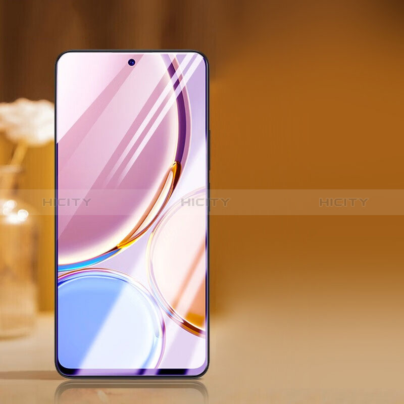 Schutzfolie Full Coverage Displayschutzfolie Panzerfolie Gehärtetes Glas Glasfolie Anti Blue Ray Skins zum Aufkleben Panzerglas F02 für Huawei Honor X40i 5G Schwarz