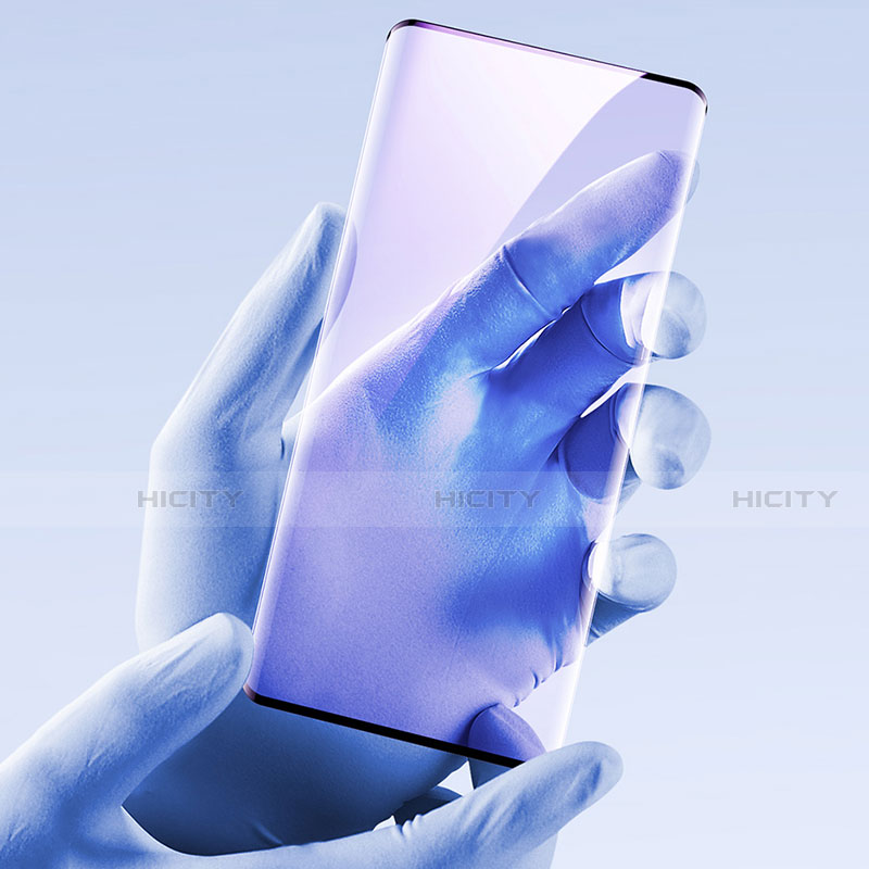 Schutzfolie Full Coverage Displayschutzfolie Panzerfolie Gehärtetes Glas Glasfolie Anti Blue Ray Skins zum Aufkleben Panzerglas F02 für Huawei Mate 40 Schwarz