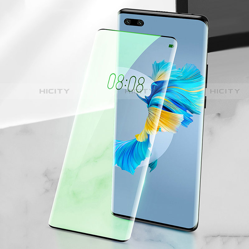 Schutzfolie Full Coverage Displayschutzfolie Panzerfolie Gehärtetes Glas Glasfolie Anti Blue Ray Skins zum Aufkleben Panzerglas F02 für Huawei Mate 40E Pro 5G Grün