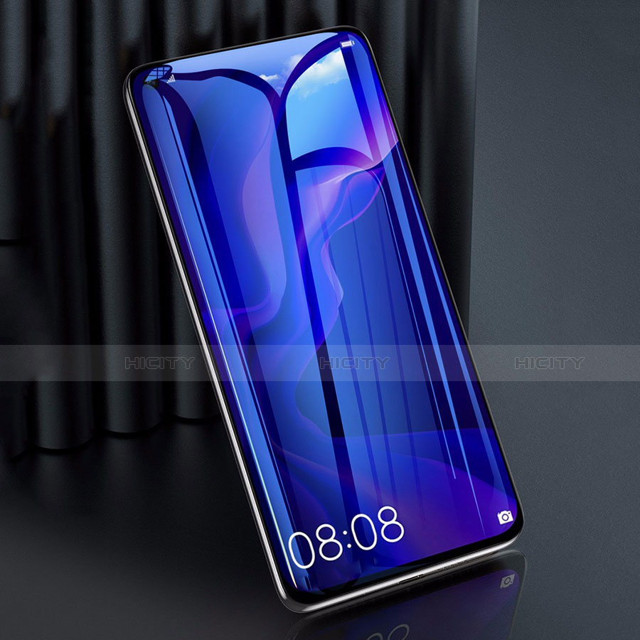 Schutzfolie Full Coverage Displayschutzfolie Panzerfolie Gehärtetes Glas Glasfolie Anti Blue Ray Skins zum Aufkleben Panzerglas F02 für Huawei Nova 7 5G Schwarz