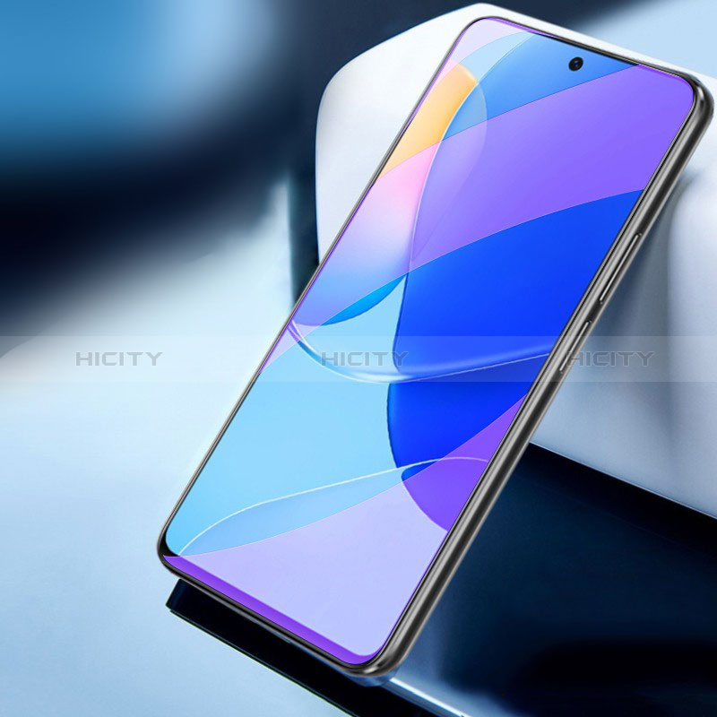 Schutzfolie Full Coverage Displayschutzfolie Panzerfolie Gehärtetes Glas Glasfolie Anti Blue Ray Skins zum Aufkleben Panzerglas F02 für Huawei Nova 9 SE Schwarz groß