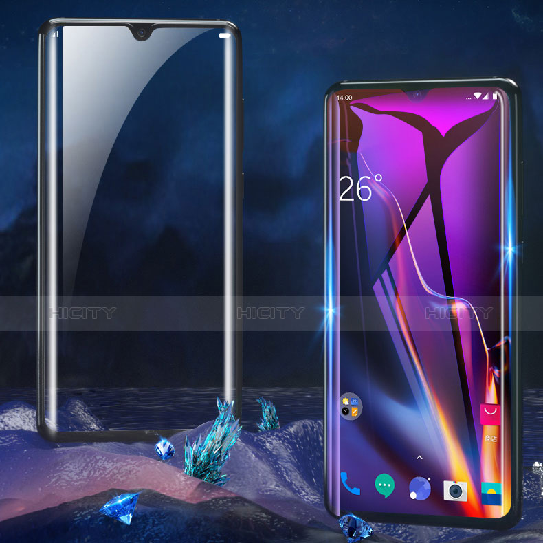 Schutzfolie Full Coverage Displayschutzfolie Panzerfolie Gehärtetes Glas Glasfolie Anti Blue Ray Skins zum Aufkleben Panzerglas F02 für OnePlus 6T Schwarz