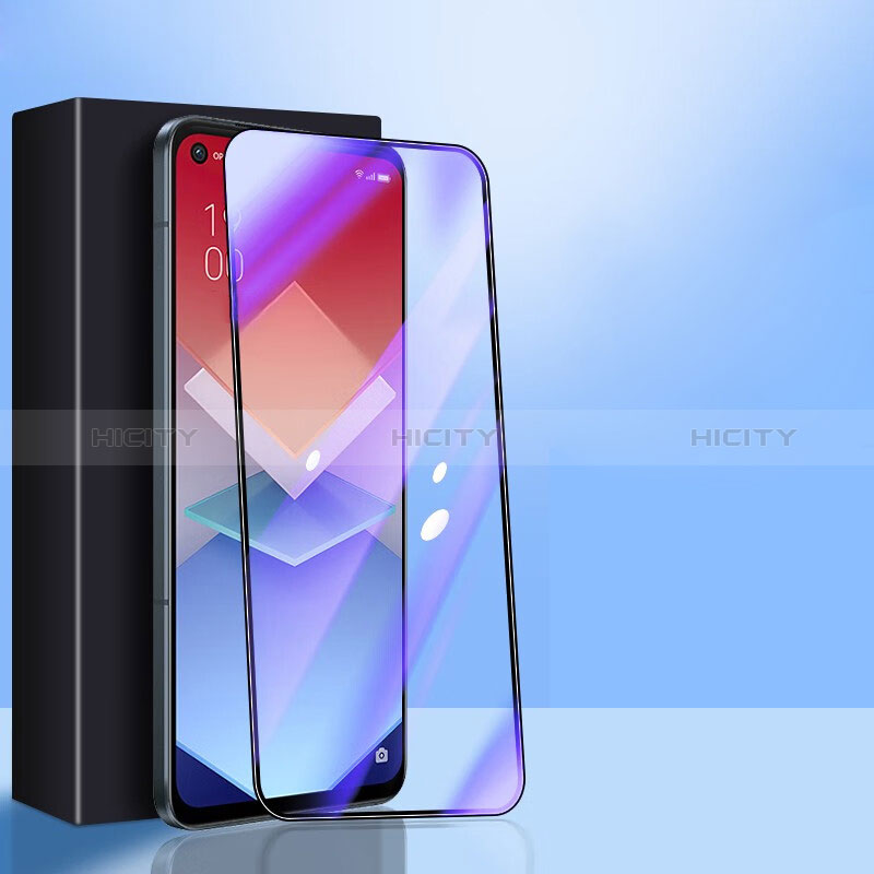 Schutzfolie Full Coverage Displayschutzfolie Panzerfolie Gehärtetes Glas Glasfolie Anti Blue Ray Skins zum Aufkleben Panzerglas F02 für Oppo Find X5 Lite 5G Schwarz