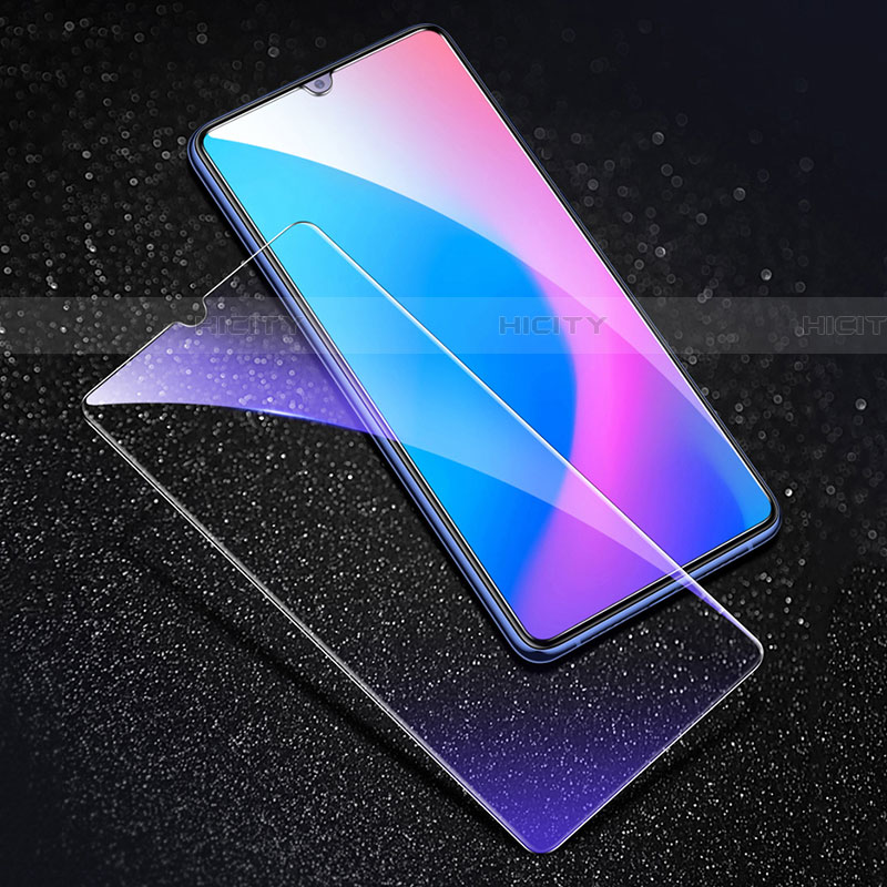 Schutzfolie Full Coverage Displayschutzfolie Panzerfolie Gehärtetes Glas Glasfolie Anti Blue Ray Skins zum Aufkleben Panzerglas F02 für Realme X2 Schwarz groß