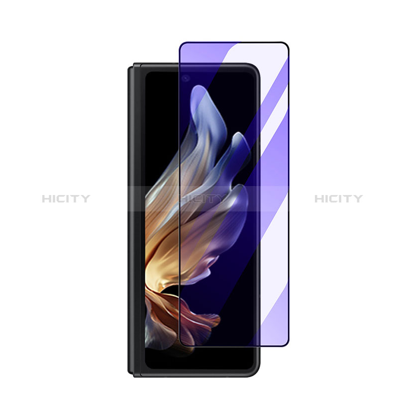 Schutzfolie Full Coverage Displayschutzfolie Panzerfolie Gehärtetes Glas Glasfolie Anti Blue Ray Skins zum Aufkleben Panzerglas F02 für Samsung Galaxy Z Fold3 5G Schwarz