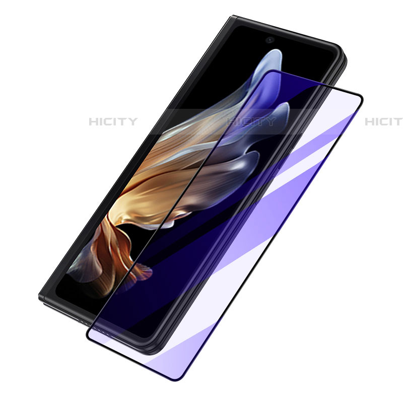 Schutzfolie Full Coverage Displayschutzfolie Panzerfolie Gehärtetes Glas Glasfolie Anti Blue Ray Skins zum Aufkleben Panzerglas F02 für Samsung Galaxy Z Fold4 5G Schwarz