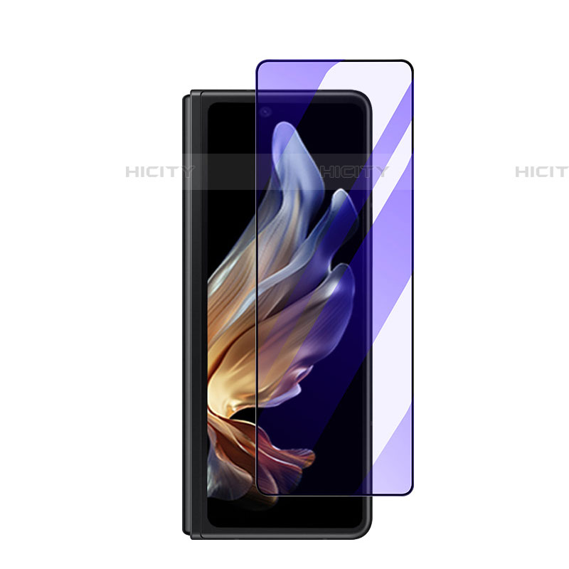 Schutzfolie Full Coverage Displayschutzfolie Panzerfolie Gehärtetes Glas Glasfolie Anti Blue Ray Skins zum Aufkleben Panzerglas F02 für Samsung Galaxy Z Fold4 5G Schwarz