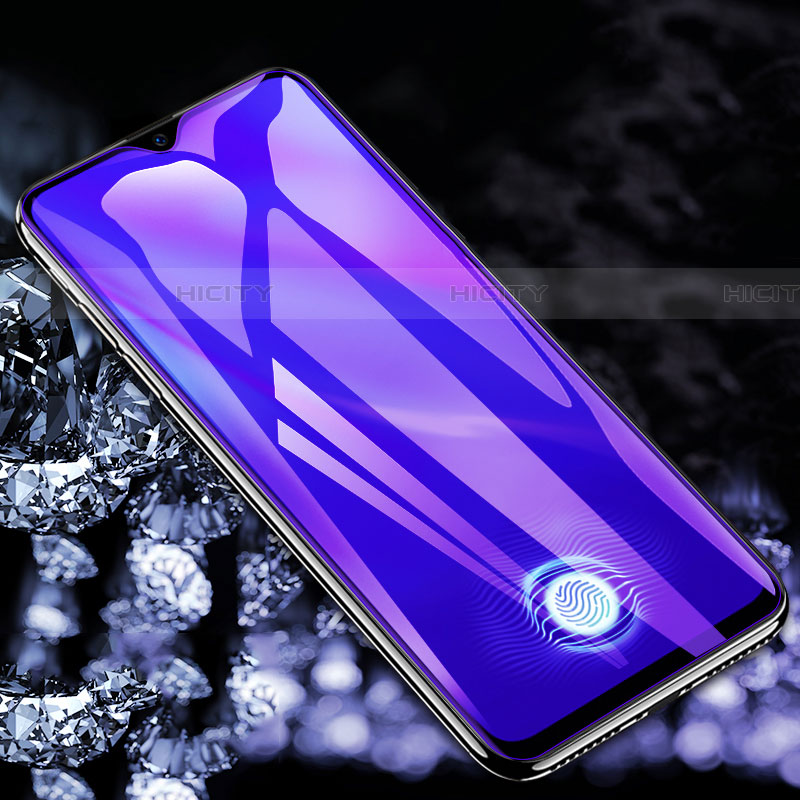 Schutzfolie Full Coverage Displayschutzfolie Panzerfolie Gehärtetes Glas Glasfolie Anti Blue Ray Skins zum Aufkleben Panzerglas F02 für Vivo X50 Lite Schwarz