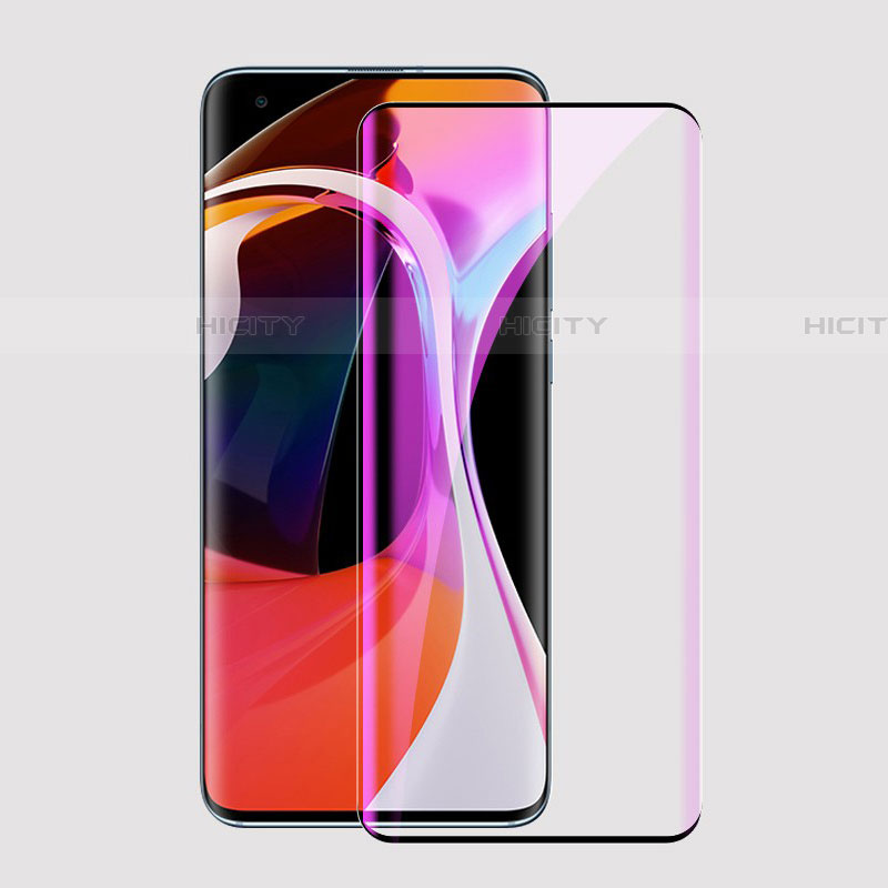 Schutzfolie Full Coverage Displayschutzfolie Panzerfolie Gehärtetes Glas Glasfolie Anti Blue Ray Skins zum Aufkleben Panzerglas F02 für Xiaomi Mi 10 Schwarz groß