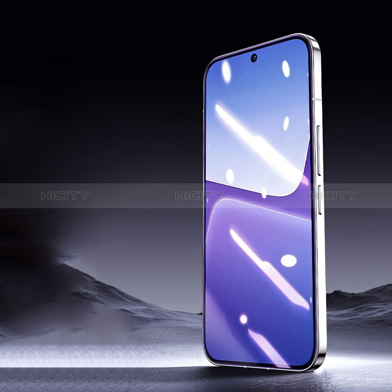 Schutzfolie Full Coverage Displayschutzfolie Panzerfolie Gehärtetes Glas Glasfolie Anti Blue Ray Skins zum Aufkleben Panzerglas F02 für Xiaomi Mi 13 Pro 5G Schwarz