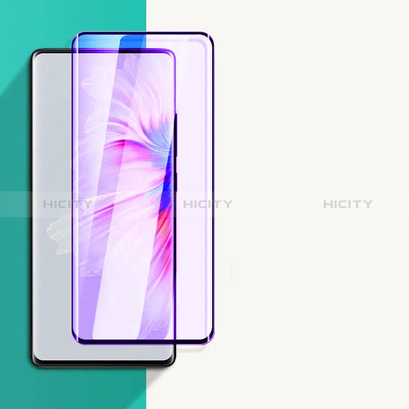 Schutzfolie Full Coverage Displayschutzfolie Panzerfolie Gehärtetes Glas Glasfolie Anti Blue Ray Skins zum Aufkleben Panzerglas F02 für Xiaomi Mi Mix 4 5G Schwarz