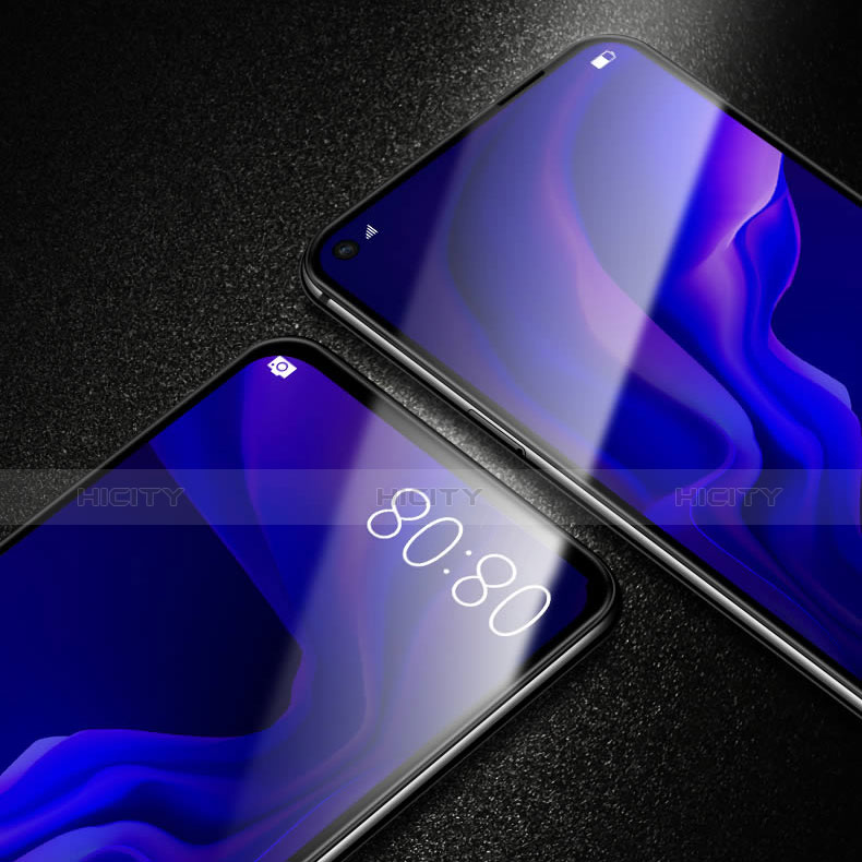 Schutzfolie Full Coverage Displayschutzfolie Panzerfolie Gehärtetes Glas Glasfolie Anti Blue Ray Skins zum Aufkleben Panzerglas F03 für Huawei Nova 4 Schwarz groß