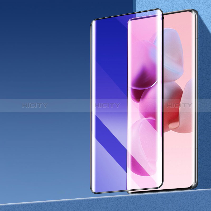 Schutzfolie Full Coverage Displayschutzfolie Panzerfolie Gehärtetes Glas Glasfolie Anti Blue Ray Skins zum Aufkleben Panzerglas F03 für Xiaomi Civi 1S 5G Schwarz Plus