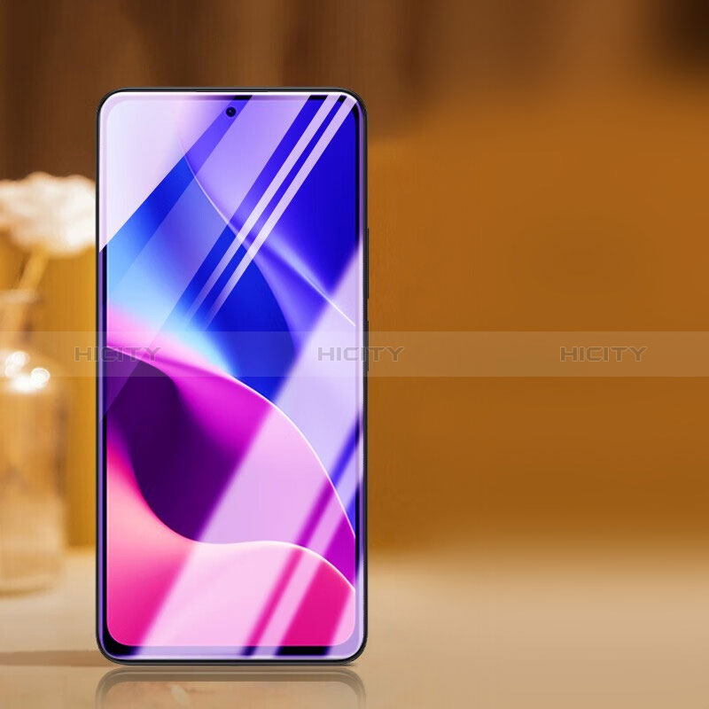 Schutzfolie Full Coverage Displayschutzfolie Panzerfolie Gehärtetes Glas Glasfolie Anti Blue Ray Skins zum Aufkleben Panzerglas F03 für Xiaomi Mi 11i 5G Schwarz