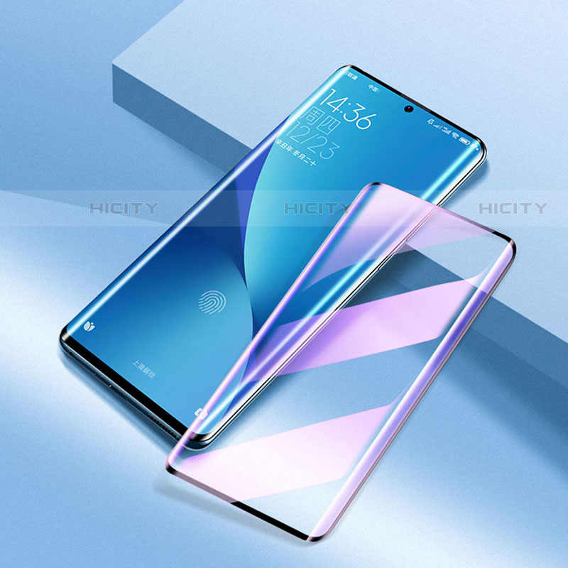 Schutzfolie Full Coverage Displayschutzfolie Panzerfolie Gehärtetes Glas Glasfolie Anti Blue Ray Skins zum Aufkleben Panzerglas F03 für Xiaomi Mi 12 Pro 5G Schwarz groß