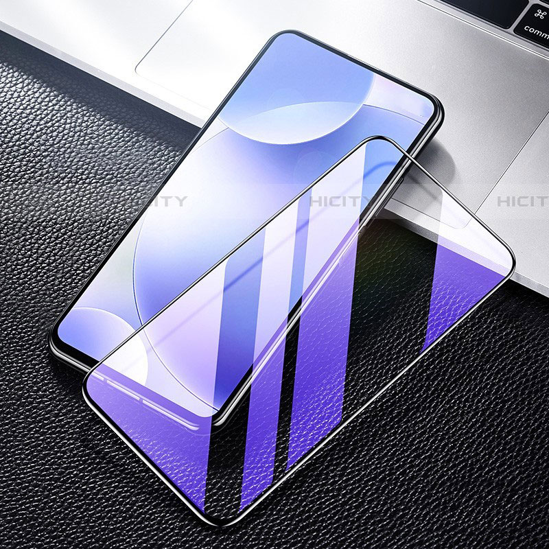 Schutzfolie Full Coverage Displayschutzfolie Panzerfolie Gehärtetes Glas Glasfolie Anti Blue Ray Skins zum Aufkleben Panzerglas F03 für Xiaomi Poco F2 Pro Schwarz