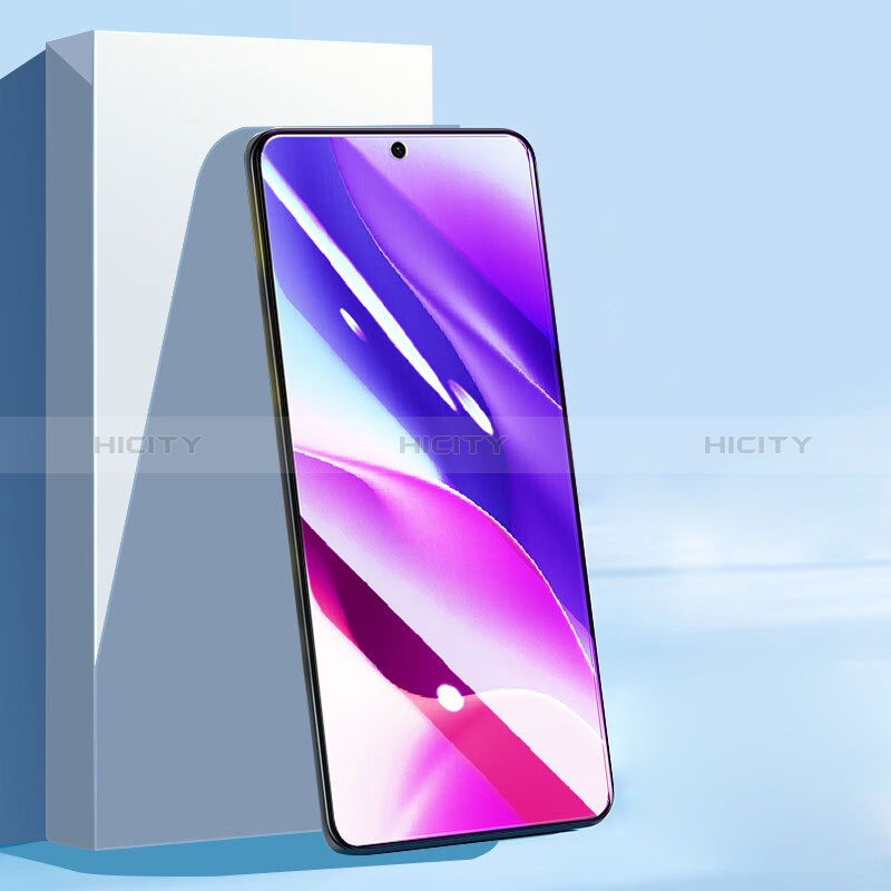 Schutzfolie Full Coverage Displayschutzfolie Panzerfolie Gehärtetes Glas Glasfolie Anti Blue Ray Skins zum Aufkleben Panzerglas F03 für Xiaomi Poco F3 5G Schwarz