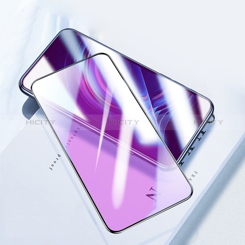 Schutzfolie Full Coverage Displayschutzfolie Panzerfolie Gehärtetes Glas Glasfolie Anti Blue Ray Skins zum Aufkleben Panzerglas F04 für Xiaomi Redmi K50 5G Schwarz