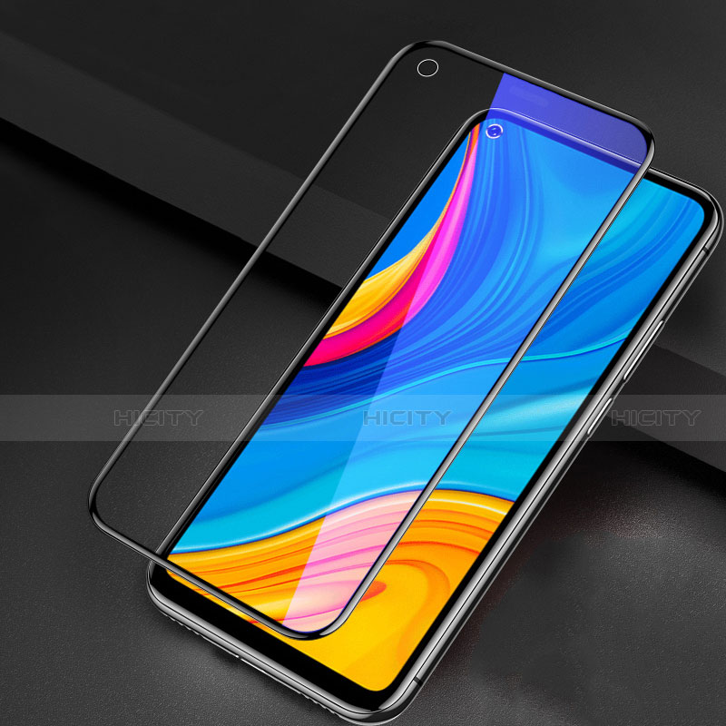 Schutzfolie Full Coverage Displayschutzfolie Panzerfolie Gehärtetes Glas Glasfolie Anti Blue Ray Skins zum Aufkleben Panzerglas für Huawei Enjoy 10 Schwarz Plus