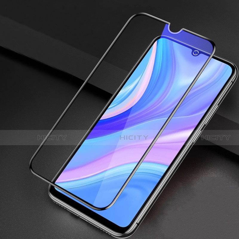 Schutzfolie Full Coverage Displayschutzfolie Panzerfolie Gehärtetes Glas Glasfolie Anti Blue Ray Skins zum Aufkleben Panzerglas für Huawei Enjoy 10S Schwarz