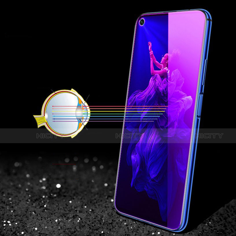 Schutzfolie Full Coverage Displayschutzfolie Panzerfolie Gehärtetes Glas Glasfolie Anti Blue Ray Skins zum Aufkleben Panzerglas für Huawei Honor 20 Pro Schwarz