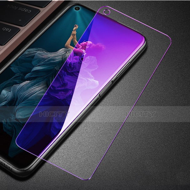 Schutzfolie Full Coverage Displayschutzfolie Panzerfolie Gehärtetes Glas Glasfolie Anti Blue Ray Skins zum Aufkleben Panzerglas für Huawei Honor 20 Pro Schwarz