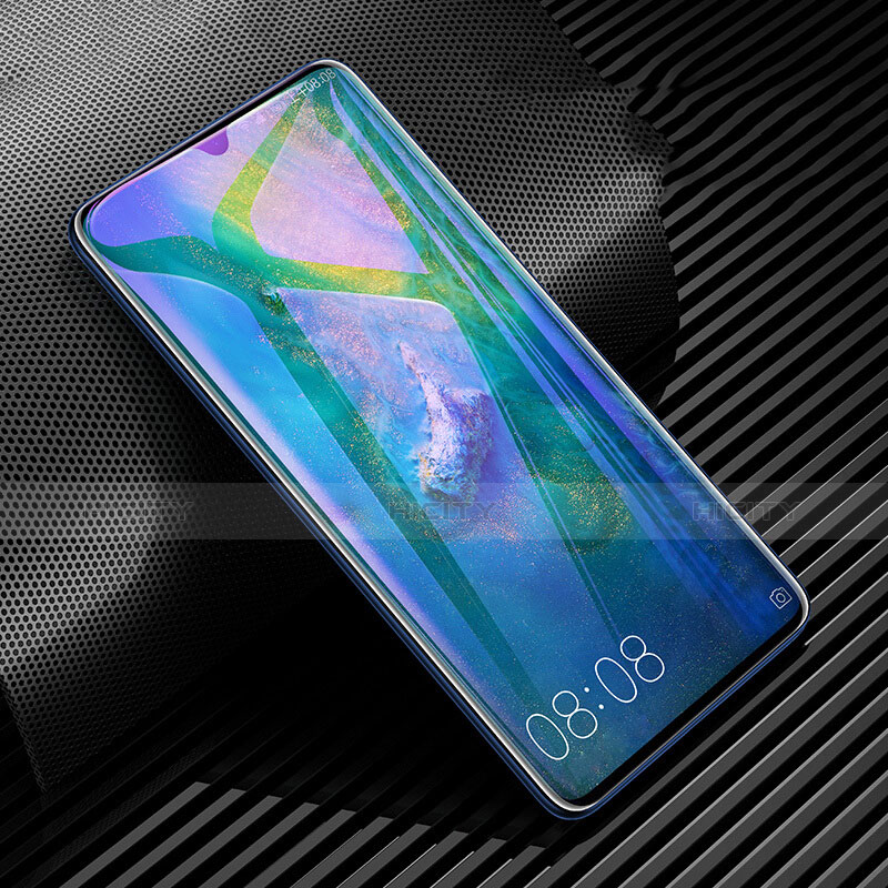 Schutzfolie Full Coverage Displayschutzfolie Panzerfolie Gehärtetes Glas Glasfolie Anti Blue Ray Skins zum Aufkleben Panzerglas für Huawei Mate 20 X Schwarz