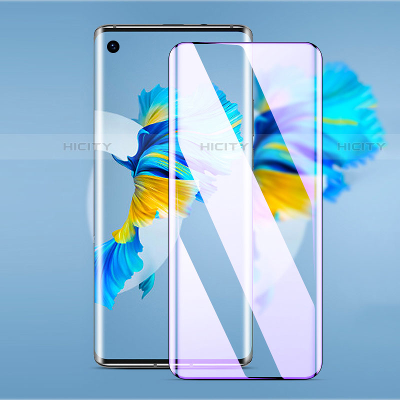 Schutzfolie Full Coverage Displayschutzfolie Panzerfolie Gehärtetes Glas Glasfolie Anti Blue Ray Skins zum Aufkleben Panzerglas für Huawei Mate 40 Schwarz