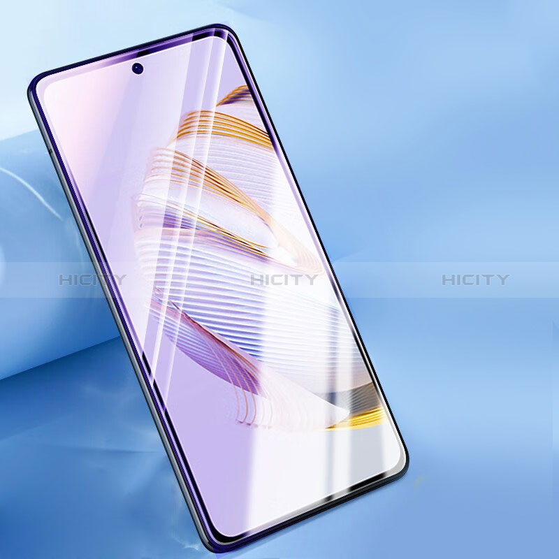 Schutzfolie Full Coverage Displayschutzfolie Panzerfolie Gehärtetes Glas Glasfolie Anti Blue Ray Skins zum Aufkleben Panzerglas für Huawei Nova 10 SE Schwarz groß