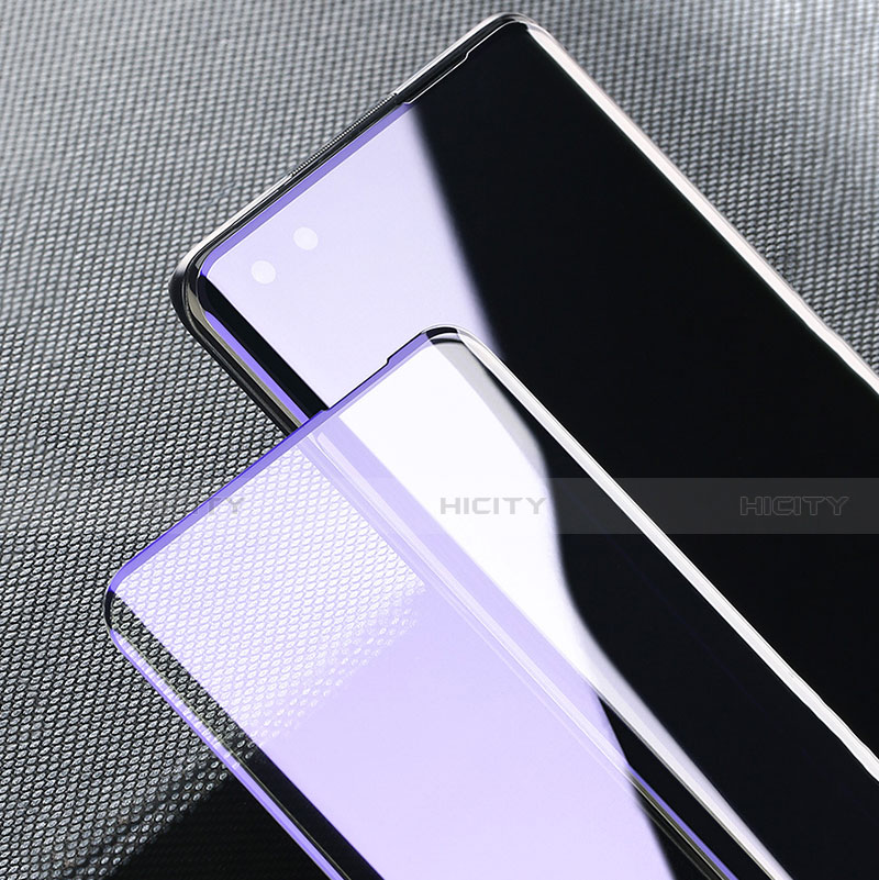 Schutzfolie Full Coverage Displayschutzfolie Panzerfolie Gehärtetes Glas Glasfolie Anti Blue Ray Skins zum Aufkleben Panzerglas für Huawei Nova 8 Pro 5G Schwarz groß