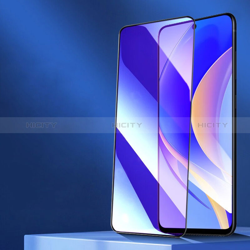 Schutzfolie Full Coverage Displayschutzfolie Panzerfolie Gehärtetes Glas Glasfolie Anti Blue Ray Skins zum Aufkleben Panzerglas für Huawei Nova Y90 Schwarz Plus