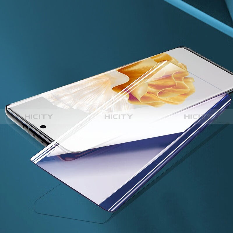 Schutzfolie Full Coverage Displayschutzfolie Panzerfolie Gehärtetes Glas Glasfolie Anti Blue Ray Skins zum Aufkleben Panzerglas für Huawei P60 Pro Schwarz