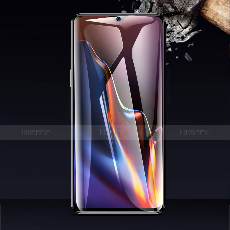 Schutzfolie Full Coverage Displayschutzfolie Panzerfolie Gehärtetes Glas Glasfolie Anti Blue Ray Skins zum Aufkleben Panzerglas für OnePlus 6T Schwarz