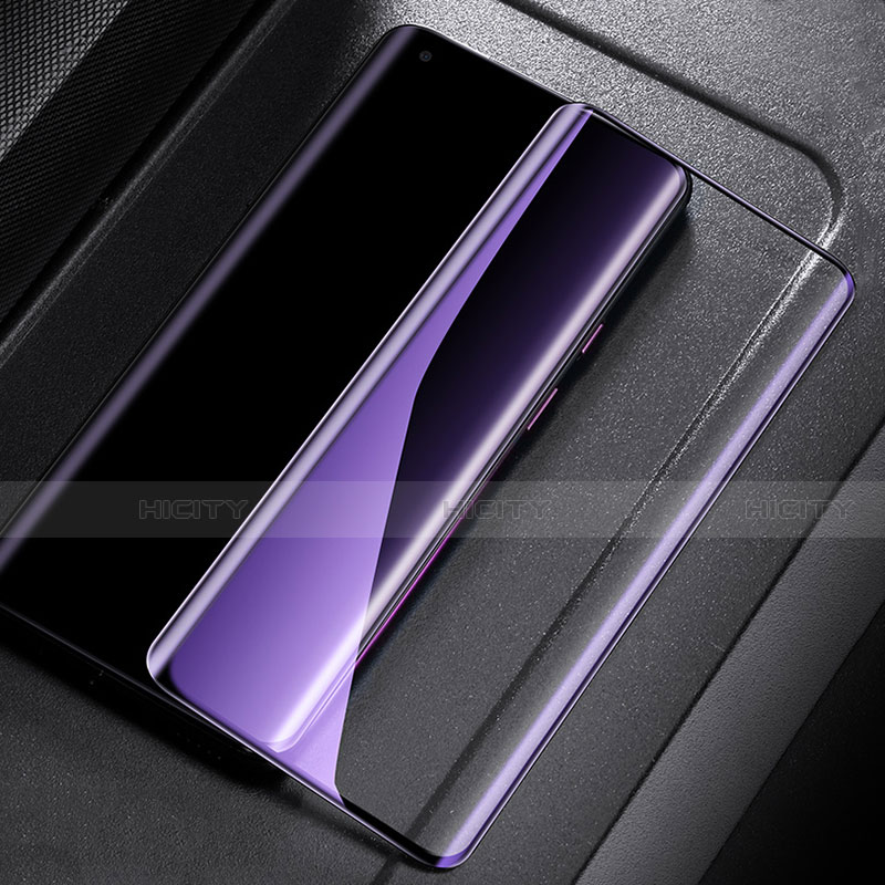 Schutzfolie Full Coverage Displayschutzfolie Panzerfolie Gehärtetes Glas Glasfolie Anti Blue Ray Skins zum Aufkleben Panzerglas für OnePlus 8 Schwarz