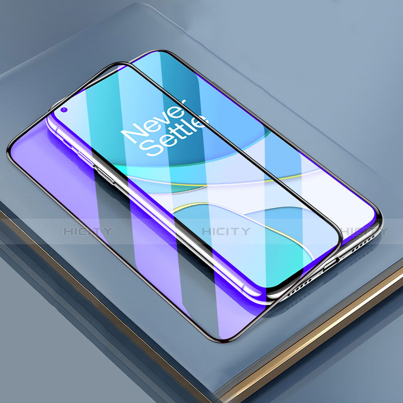 Schutzfolie Full Coverage Displayschutzfolie Panzerfolie Gehärtetes Glas Glasfolie Anti Blue Ray Skins zum Aufkleben Panzerglas für OnePlus 8T 5G Schwarz