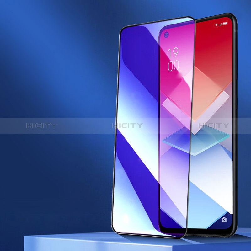 Schutzfolie Full Coverage Displayschutzfolie Panzerfolie Gehärtetes Glas Glasfolie Anti Blue Ray Skins zum Aufkleben Panzerglas für OnePlus 9 5G Schwarz