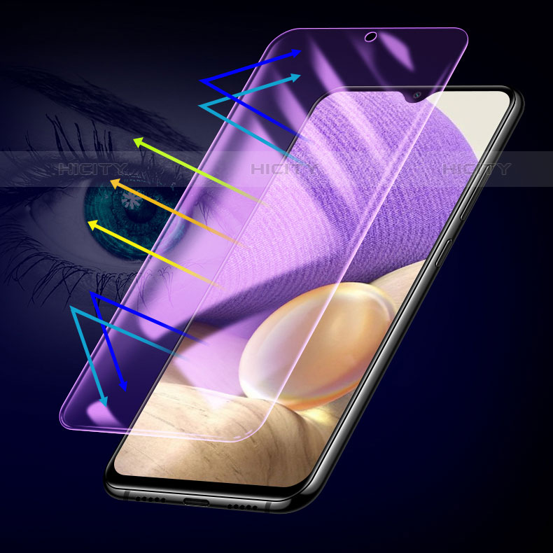 Schutzfolie Full Coverage Displayschutzfolie Panzerfolie Gehärtetes Glas Glasfolie Anti Blue Ray Skins zum Aufkleben Panzerglas für Oppo A16K Schwarz