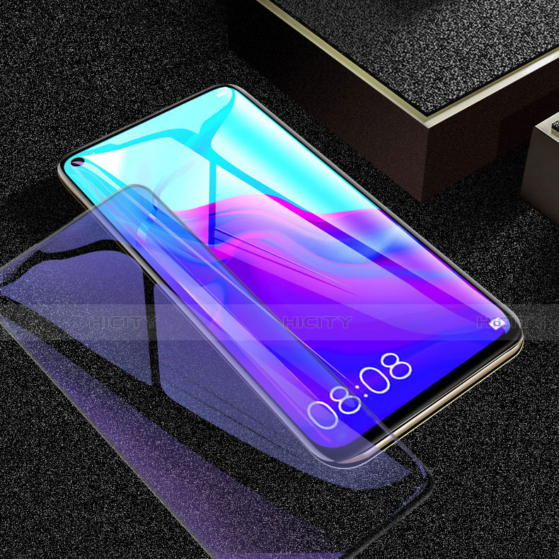 Schutzfolie Full Coverage Displayschutzfolie Panzerfolie Gehärtetes Glas Glasfolie Anti Blue Ray Skins zum Aufkleben Panzerglas für Oppo A52 Schwarz