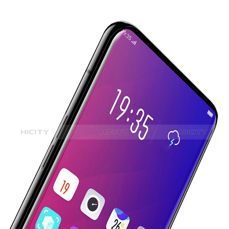 Schutzfolie Full Coverage Displayschutzfolie Panzerfolie Gehärtetes Glas Glasfolie Anti Blue Ray Skins zum Aufkleben Panzerglas für Oppo Find X Super Flash Edition Schwarz