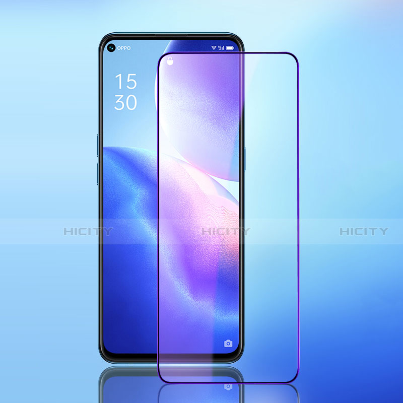 Schutzfolie Full Coverage Displayschutzfolie Panzerfolie Gehärtetes Glas Glasfolie Anti Blue Ray Skins zum Aufkleben Panzerglas für Oppo Find X3 Lite 5G Schwarz